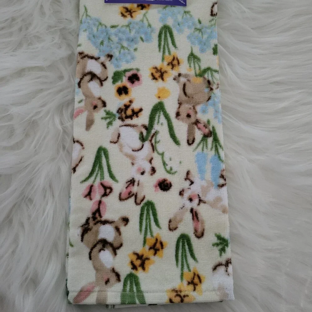 Spring Bunny Design Hand Towel Set